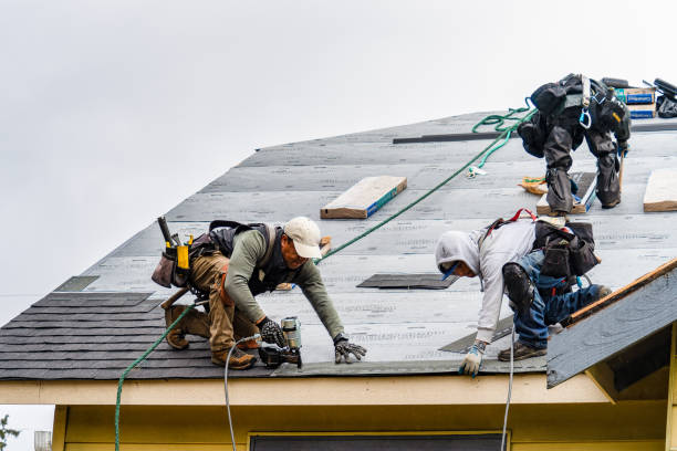 Professional Gutter Installation technician working in London, OH